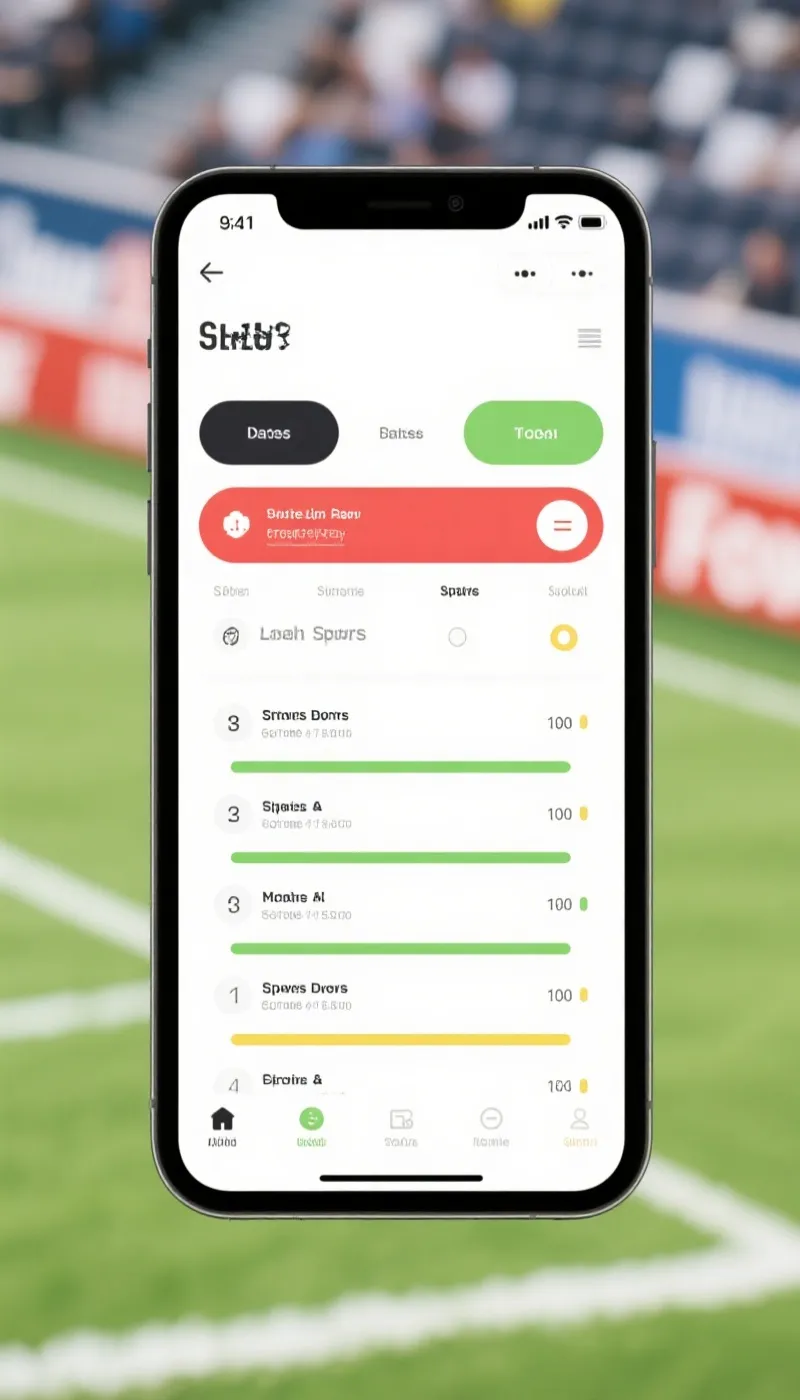 比分列表界面示意